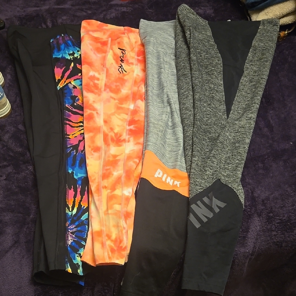 PINK & VS Leggings/workout Set With Pockets